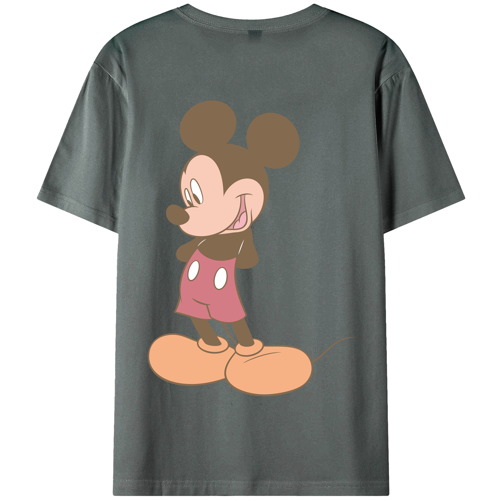 （画像用） ミッキーマウス Mickey Mouse 綿100％半袖Tシャツ（背面プリント）
